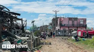Massive blast devastates rebel-held Myanmar village, killing dozens