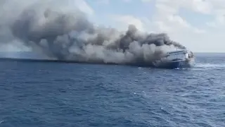 Java ferry fire leaves at least five dead, dozens missing as rescue continues
