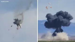Idaho air show collision leaves four crew ejecting safely from Navy jets