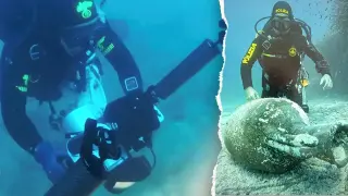 Italian Police Divers Uncover Intact Roman Artifacts on Sardinian Seabed