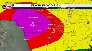 Flash Flood Risk Lingers Along Highway 90 as Hill Country Sees More Rain
