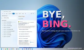 Windows 11 gains a toggle to kill Bing in Search and prioritize local results