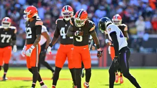 Browns seize AFC North lead with 13-10 win over Ravens