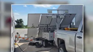 Iowa solar microgrid powers mobile measles vaccination clinic