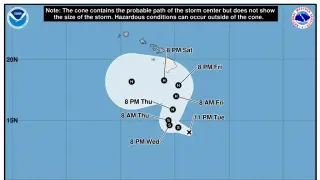 Tropical Storm Nolo threatens Hawaii with catastrophic flooding as it intensifies