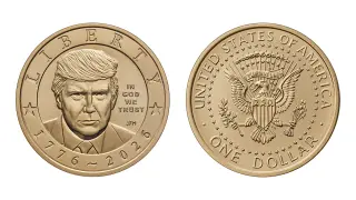 Mint issues Trump portrait on $1 coin to mark U.S. 250th anniversary