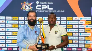 Falcons clinch CPL title with eight-wicket finish as Sadaqat's century goes in vain
