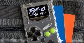 Arduboy FX-C: credit-card-thin retro handheld with a growing game library