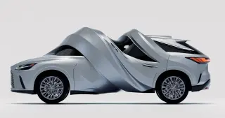 MSCHF and Lexus Unveil 'Motomorphosis': Two Electrified Vehicles Bent into Permanent Animation