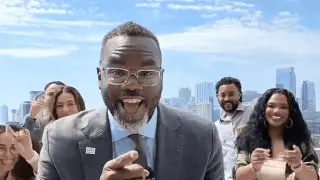 Johnson's rooftop dance goes viral as Chicago politics heat up