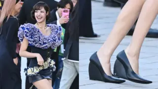 K-pop Star Lisa Leads Wedge Heel Revival at Louis Vuitton’s Futuristic Paris Show
