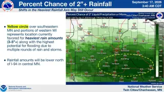 Calm Thursday, heavy Friday rainfall heads Minnesota’s way