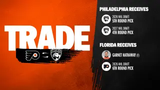 Flyers Shuffle Draft Capital in Hathaway Trade with Panthers