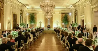 Conservative Justices Turn Out for Trump's King Charles Dinner