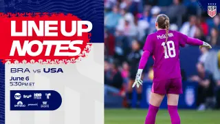 Thompson Sisters Start as USWNT Faces Brazil in São Paulo