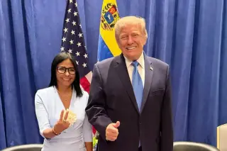 Venezuela’s Rodríguez meets Trump in New York, framing oil deal as historic cooperation
