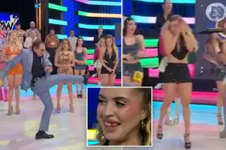 Mexican TV host injures model by kicking studio drone, blames shoes