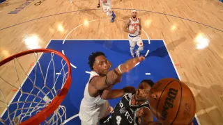 Anunobi's late block fuels foul debate as Knicks take 3-1 lead in NBA Finals