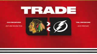 Blackhawks send Pridham to Lightning for 2027 third-round pick