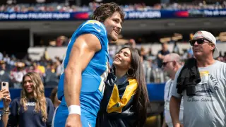 Herbert and Madison Beer Quietly Say Yes as Chargers Prep for Season