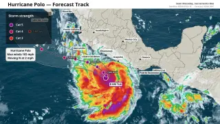 Hurricane Polo becomes second-strongest Eastern Pacific storm on record