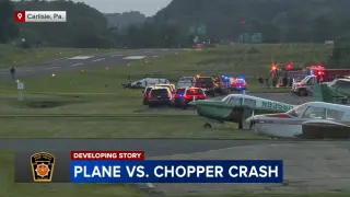 Midair collision at Carlisle Airport leaves pilot dead and troopers injured