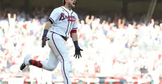 Riley's late homer caps Braves' 5-3 Game 1 win over Phillies