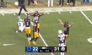 Steelers Beat Colts 34-22 as Warren Sets Franchise Record
