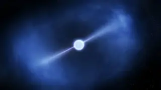 Blue Eye Pulsar Finds Its Voice: Faint Radio Pulses Detected