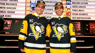 Penguins land Ruck twins, fulfilling a shared draft dream