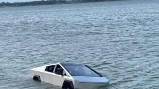 Cybertruck Wade-Mode Test Ends in Arrest at Grapevine Lake
