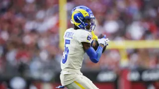 Rams land Tutu Atwell again in swap for Jarquez Hunter