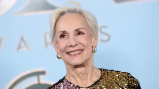 Laurie Metcalf Goes Silver and Shines in Sequin Gown at 2026 Tony Awards