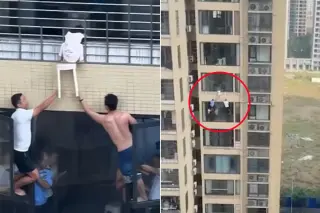 Toddler Dangling from 12th-Floor Window in China Rescued by Neighbors and Firefighters