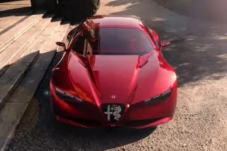Alfa Romeo Cuorerosso Concept Debuts at Paris with Hybrid V6 and New Design Language