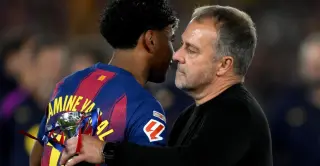 Flick weighs in on Yamal flag moment as Barca celebrate La Liga title
