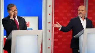 Becerra and Hilton clash on taxes, AI, and immigration in final California debate