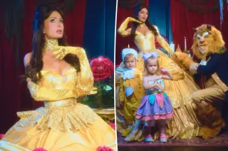 Paris Hilton and Family Channel 'Beauty and the Beast' for Halloween Photoshoot