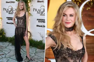 Kidman Enchants LA in Versace Lace for Practical Magic 2 Premiere