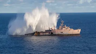 Submarine Torpedo Sinks Decommissioned US Ship During Multinational Pacific Drill