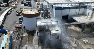 Cooling fight to avert explosion in Orange County chemical tank