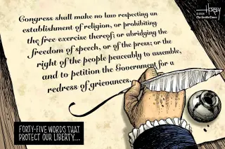 Free Speech Needs Your Help: A Daily Kos Cartoon on Democracy and Funding