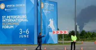 Ukraine strikes St. Petersburg oil terminal as Putin hosts Davos-style forum