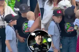 Owen Larson Consoles Brexton Busch in Moving Coca-Cola 600 Tribute