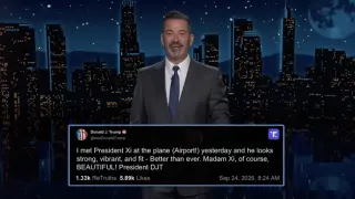 Late-Night Hosts Mock Trump's Lavish Welcome for Xi