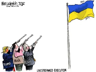 Cartoonist Mike Luckovich Satirizes Controversial Plan to Livestream Nidal Hasan Execution