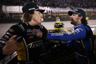 Hocevar lands punches on Blaney after late Bristol clash