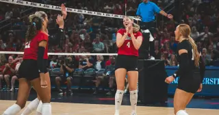 Nebraska volleyball rides depth to sweep DePaul