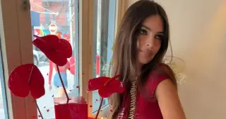 Emily Ratajkowski Celebrates 35 With Bold Spiderweb Cutout Dress