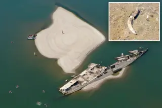 Record-low Danube uncovers Nazi ships and Ice Age bones
